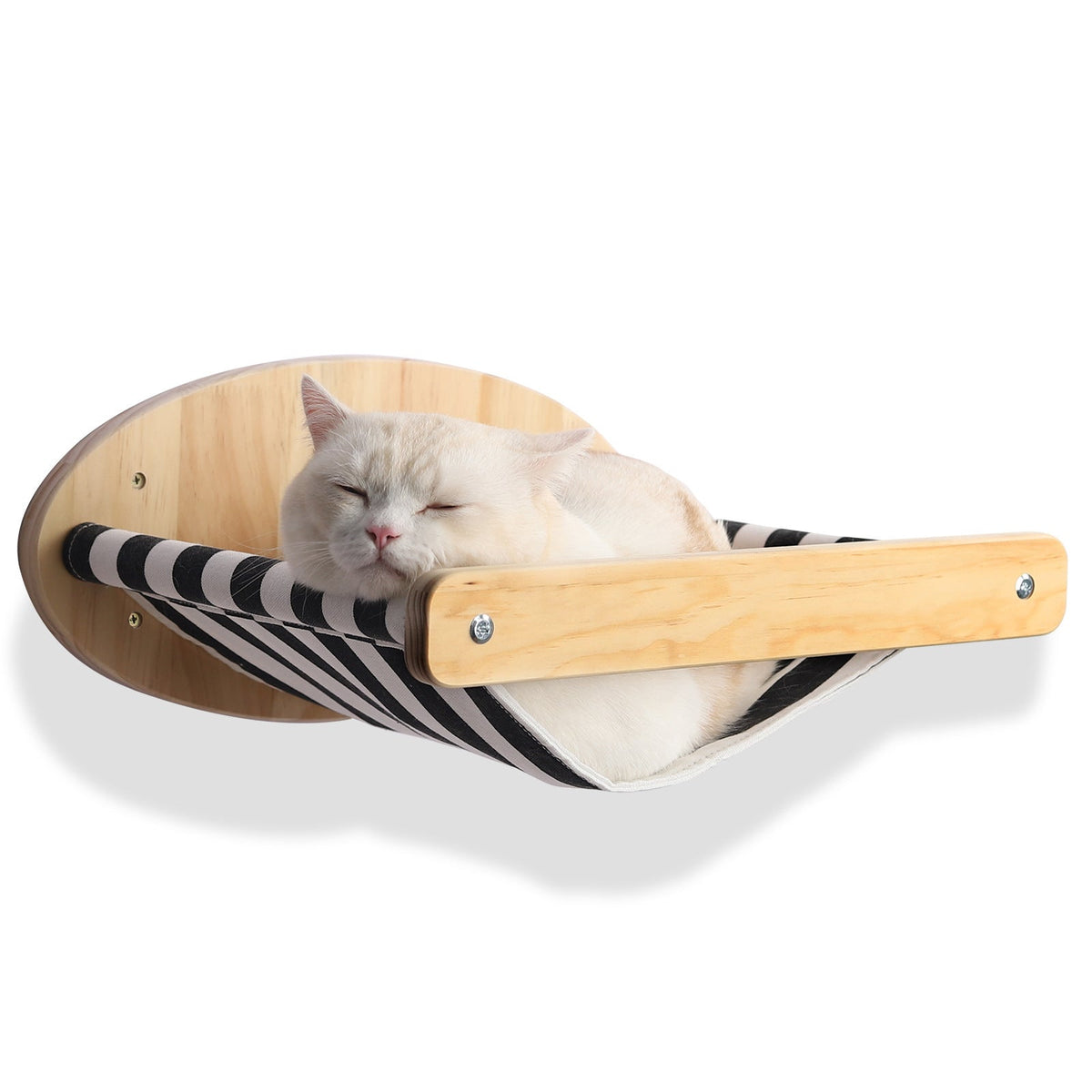 Cat Activity Center with Solid Wood Sisal Scratching Posts and Hammock